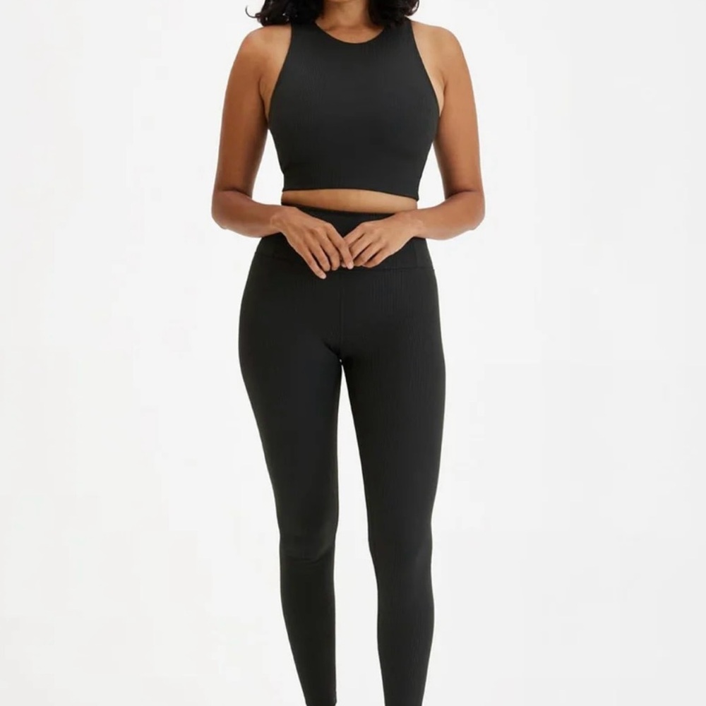Girlfriend Collective Black RIB leggings - Picture 4 of 4